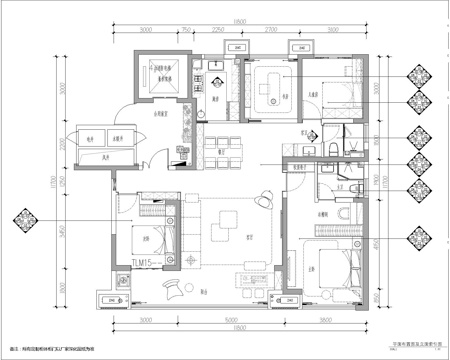 样板间效果图 施工图 平面 立面  节点cad施工图
