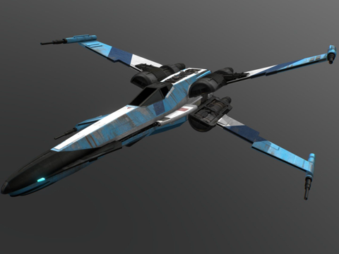  T-85 X翼战机3d模型 