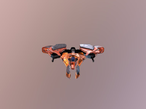  像素制造旅行者号3d模型 