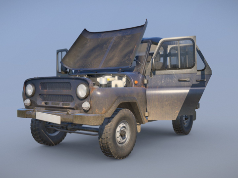  UZA 5131带开门版3d模型 