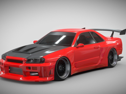  日产GT-R R343d模型 