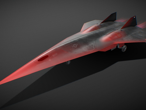  SR-72黑星（壮志凌云-独行侠粉丝艺术）3d模型 