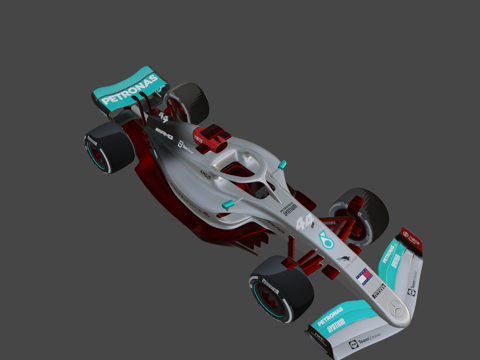  梅赛德斯一级方程式粉丝自制概念车3d模型 
