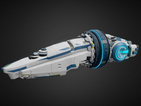  仲裁者太空船3d模型 