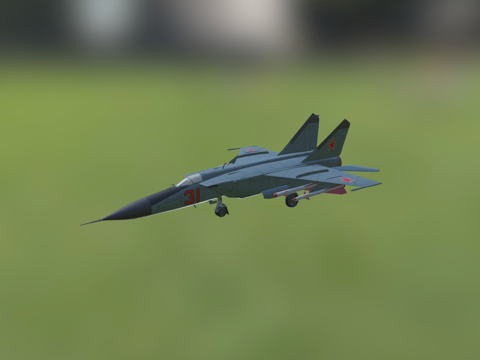  米格25型3d模型 