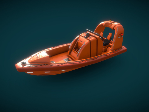  快速救援艇Mako 6553d模型 