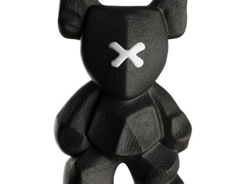  Boca Mishka 玩具熊摆件 雕塑摆件 卡通玩偶摆件3d模型 