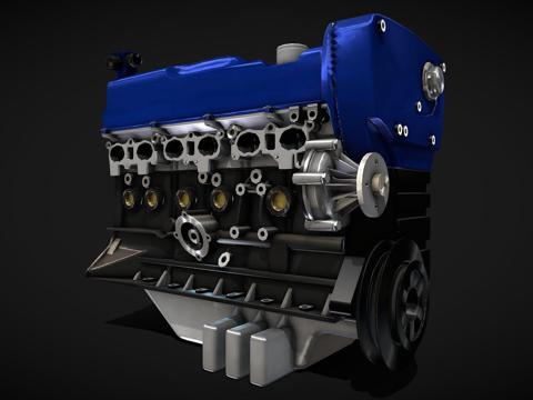  发动机RB26DETT3d模型 
