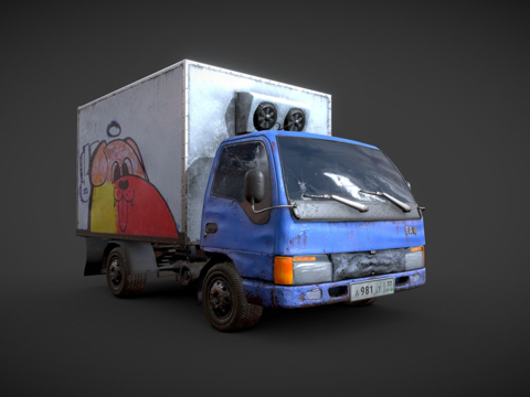  卡车（旧款）3d模型 