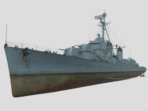  韩国忠武号驱逐舰3d模型 