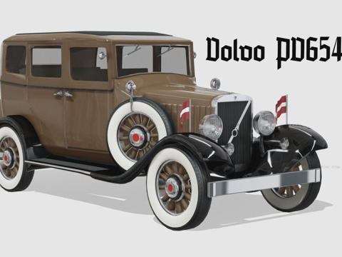  沃尔沃PV654轿车版v23d模型 