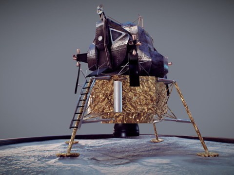  登月舱-LEM-阿波罗计划3d模型 