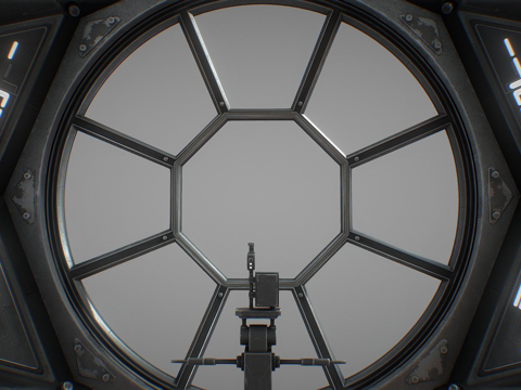  钛战机驾驶舱3d模型 