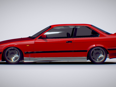  宝马3系e36[街头]3d模型 