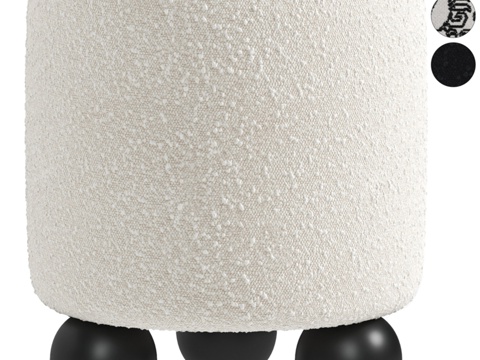  现代凳子3d模型 