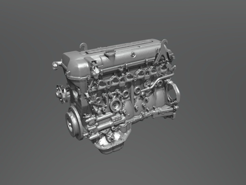  JZ-GE发动机3d模型 