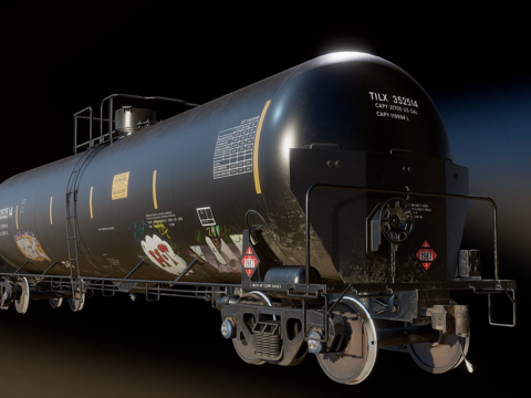  TrinityRail 31,700加仑罐车3d模型 