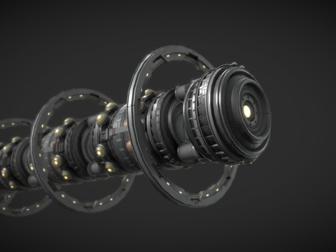  太空列车3d模型 