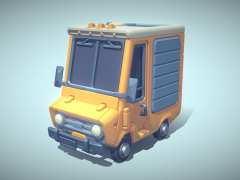  小猪货车初级版（3D打印）3d模型 