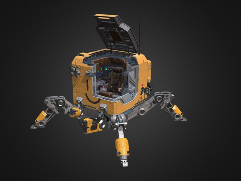  B0X机器人3d模型 