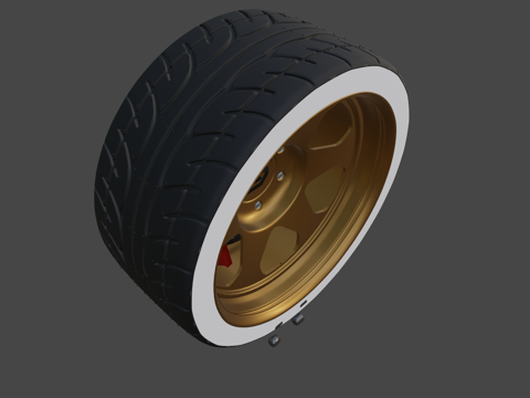 车轮-镁合金轮辋-SDC3d模型 