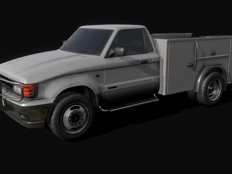  Lightbody '90 MD实用车-低多边形模型3d模型 
