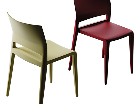  餐椅3d模型 