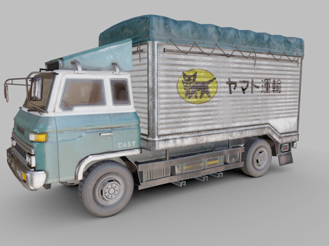  日产柴油3d模型 