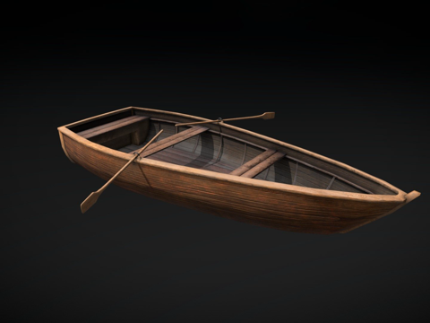  木船重制3d模型3d模型 