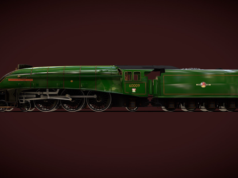 A4级火车南非联盟号3d模型 