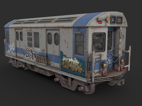  地铁列车3d模型 