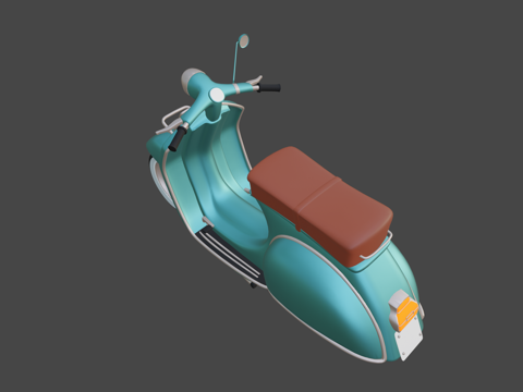  ? [存档] SM复古滑板车01 A3d模型 