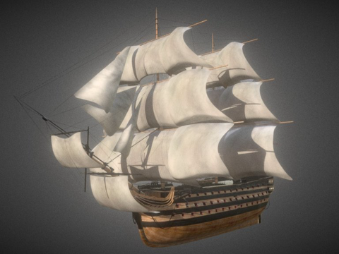  科迪的线列舰3d模型 