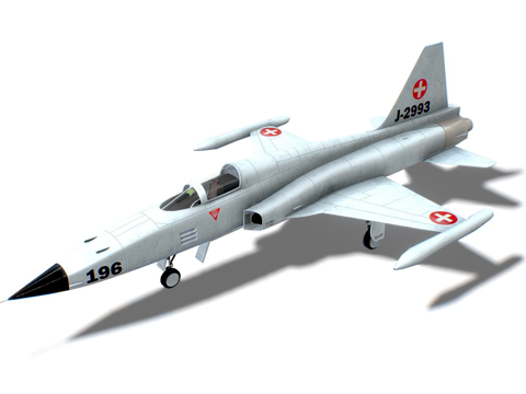  F-5虎II喷气式战斗机3d模型 
