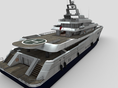  弗里基的游艇3d模型 