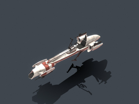  -星球大战- BARC速行者摩托3d模型 