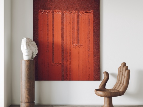  现代挂画 装饰画 客厅挂画 玄关挂画3d模型 