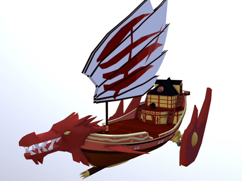  幻影忍者 - 命运赏金号（制作中）3d模型 