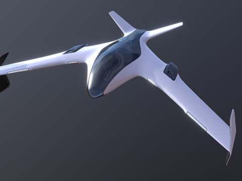  科幻喷气机=Aero=3d模型 