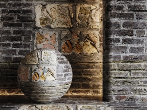 现代砖墙 青石砖墙 脏旧砖墙 仿古砖墙 工业砖墙su模型