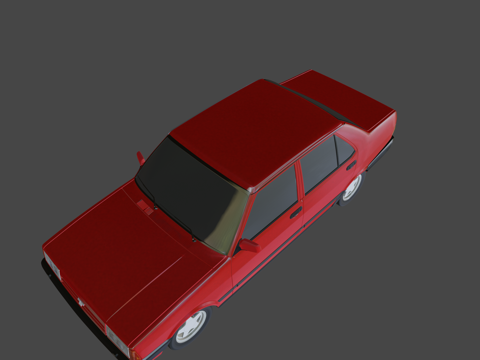  菲亚特-托法什轿车3d模型 