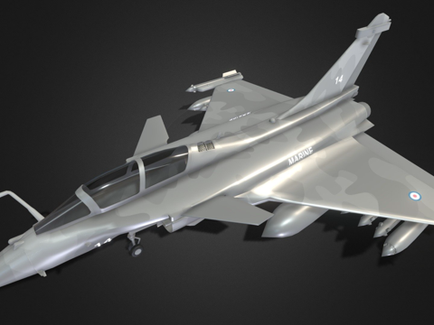  达索阵风3d模型 