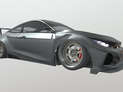  本田思域Si定制3d模型 