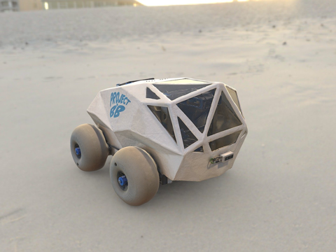  海滩漫游者-机器人屋3d模型 