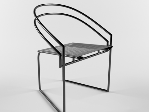  新中式餐椅 休闲椅 单人椅 新中式椅 新中式 扶手椅 铁3d模型 