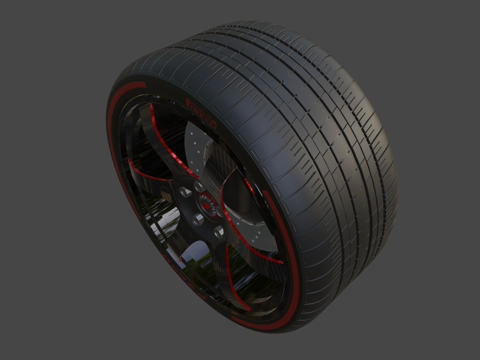  轮毂-RST碳纤维SDC3d模型 