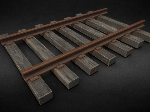  废弃铁路3d模型 