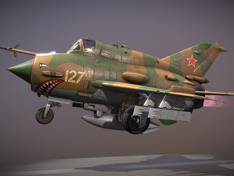  米格-21 奇比3d模型 