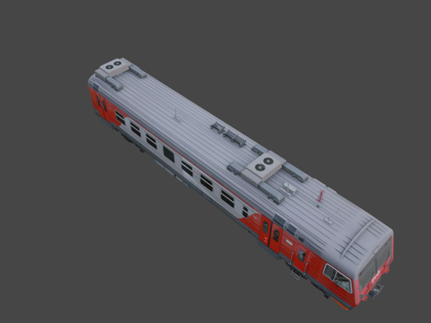  俄罗斯铁路ED4M-0431列车3d模型 