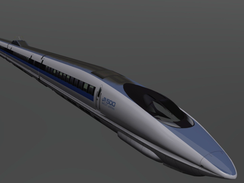  新干线500'希望号'-JR西日本3d模型 